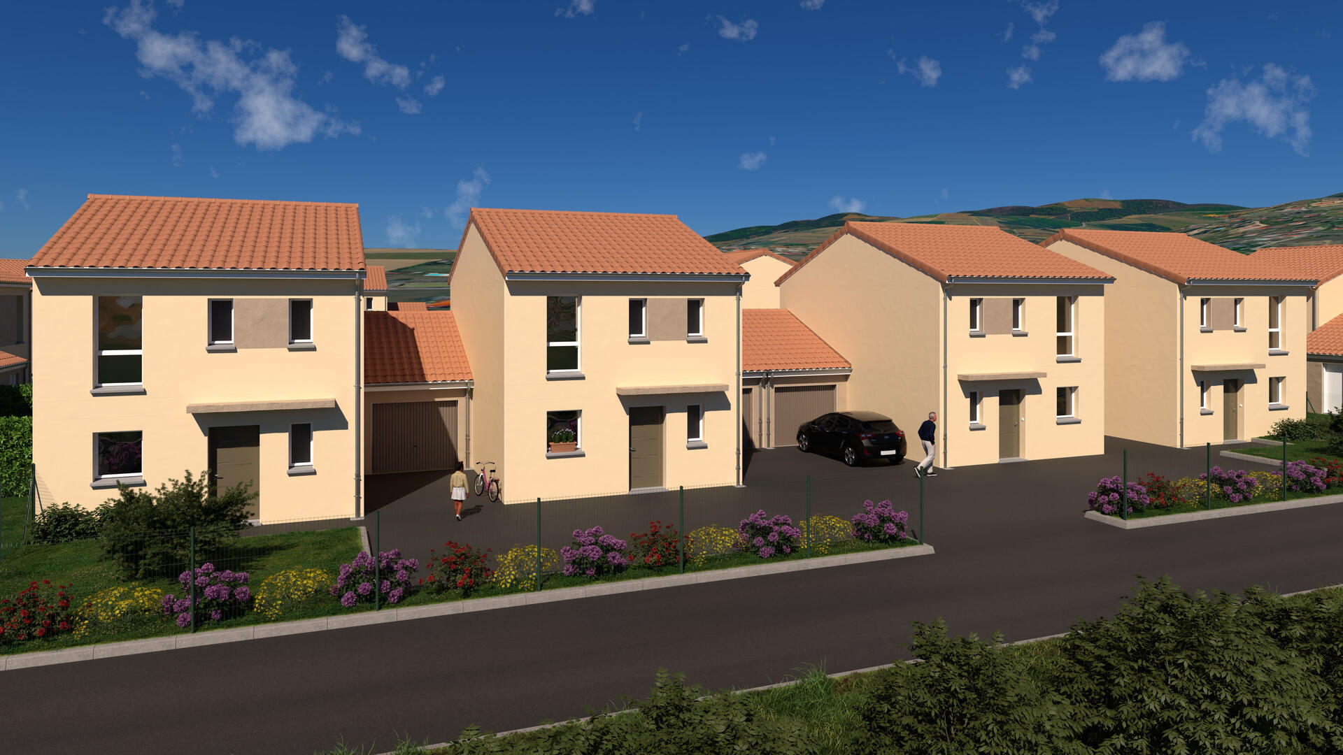 Immersion contextuelle et intégration paysagère : Création d'un environnement complet incluant un modèle numérique 3D du terrain avec intégration satellite. Ce travail permet de situer le projet dans son arrière-plan réel, offrant une perspective authe